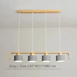 Suspension Nordiques Abat-jour En Métal Led En Bois Décor à La Maison Lampe Suspendue Restaurant Café Intérieur Créativité Lustres Luminaires -Lumeers Boutique S5096d4d45e454236be6e0712e5e5410eU