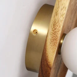 Applique Murale En Bois Naturel Avec Abat-jour En Verre Décor Vintage -Lumeers Boutique S559f5310cc834c8f9897ec2efe124c85S