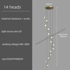 Lustre Moderne Design Avec éclairage à Led Créatif 25 Lustre Moderne Design Avec éclairage à Led Créatif -Lumeers Boutique S55a32a74c5624b9fa599e87af299eef7Y