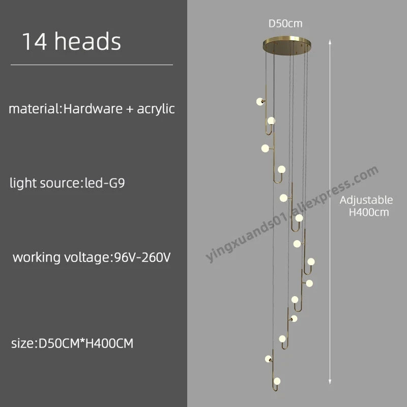 Lustre Moderne Design Avec éclairage à Led Créatif 12 Lustre Moderne Design Avec éclairage à Led Créatif – Image 10