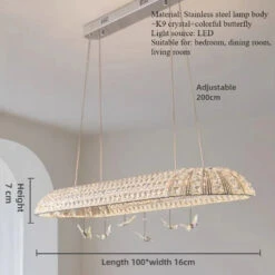 Suspension En Cristal Papillon élégant Pour Décoration Intérieure Raffinée 18 Suspension En Cristal Papillon élégant Pour Décoration Intérieure Raffinée -Lumeers Boutique S562ed48401bf4924a38065b7c07751b2h