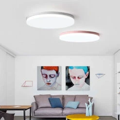 Plafonnier Led Rond Multicolore à Intensité Variable Pour Intérieur
