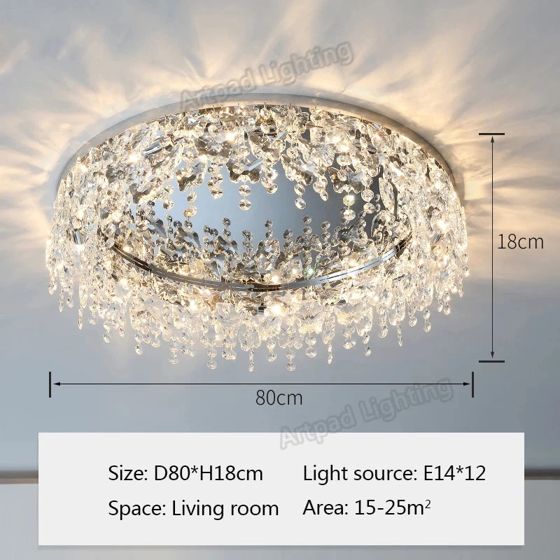 Plafonnier Moderne En Métal Design Cristal Décoratif Pour Intérieur 11 Plafonnier Moderne En Métal Design Cristal Décoratif Pour Intérieur – Image 9