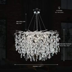 Lustre En Cristal De Luxe Avec Branches Led Pour Intérieur Moderne 25 Lustre En Cristal De Luxe Avec Branches Led Pour Intérieur Moderne -Lumeers Boutique S577f7df7b7404b7b8b53956c5c67230cE