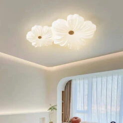 Plafonnier Led Décoratif En Forme De Fleur Style Nordique