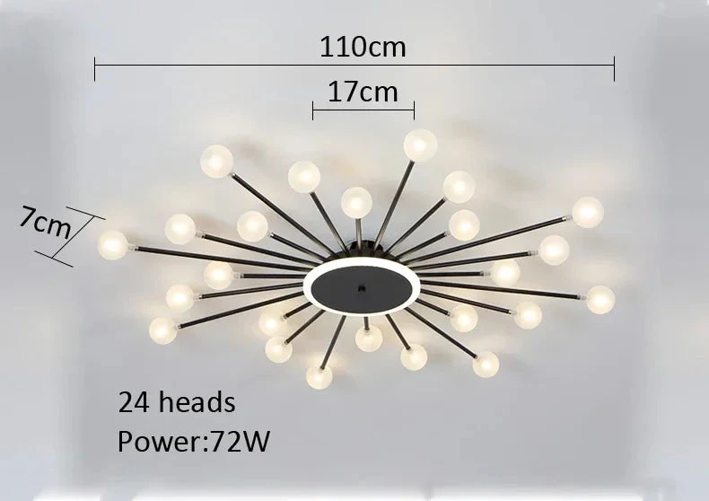 Lustre Moderne En Verre Avec éclairage Led Créatif Intérieur 11 Lustre Moderne En Verre Avec éclairage Led Créatif Intérieur – Image 9