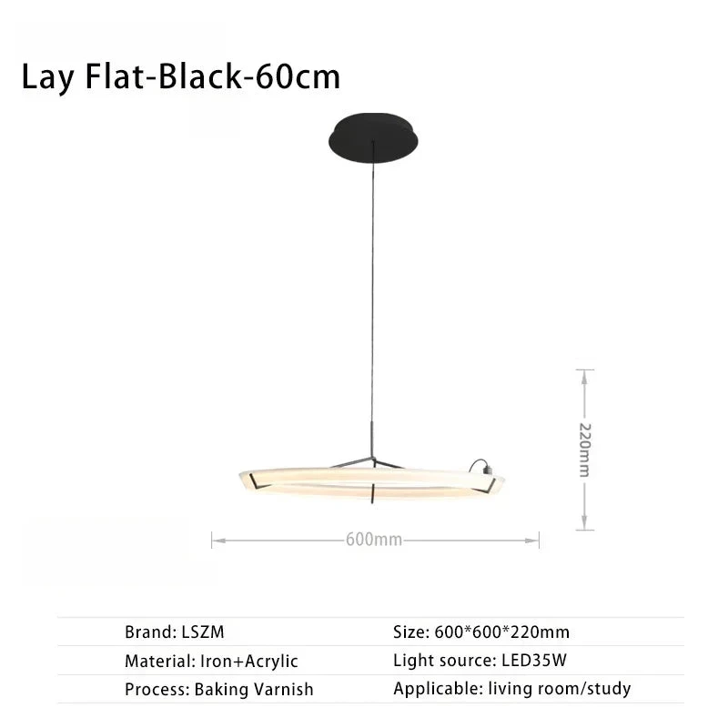 Lustre Nordique Design Suspension Décorative En Acrylique LED 19 Lustre Nordique Design Suspension Décorative En Acrylique LED – Image 17