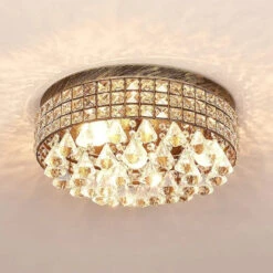 Plafonnier En Cristal Design Nordique Moderne Pour Intérieur élégant