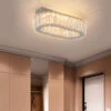 Plafonnier Lampes Cristal Ovale Design Mural