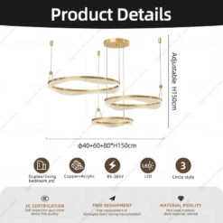 Lustre Moderne à Led Pour Décoration Intérieure élégante Et Contemporaine 22 Lustre Moderne à Led Pour Décoration Intérieure élégante Et Contemporaine -Lumeers Boutique S60d6193dd41f420ba2fc26b5fb157de9U