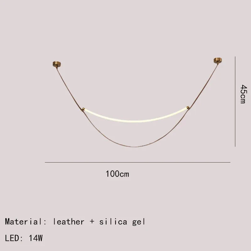 Lustre Led En Silicone Et Cuir Artificiel Pour Hôtel 10 Lustre Led En Silicone Et Cuir Artificiel Pour Hôtel – Image 8