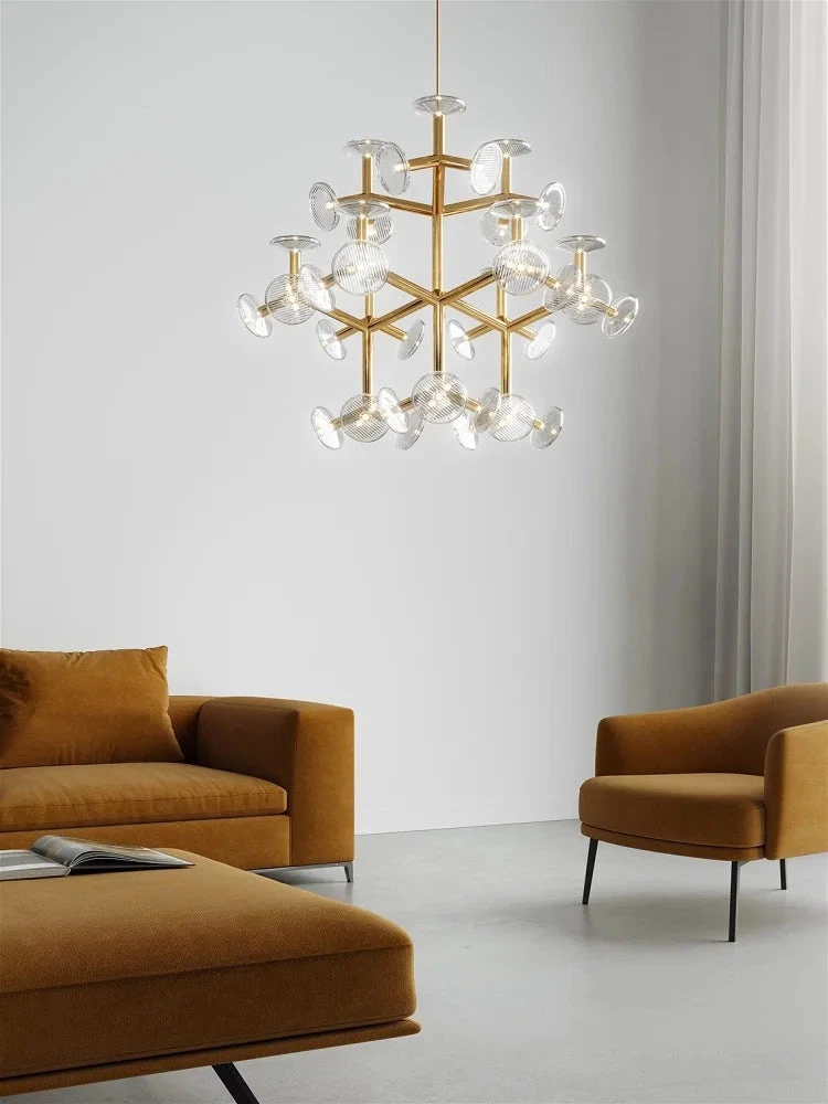 Lustre Créatif Postmoderne En Verre Pour Décoration Intérieure 3 Lustre Créatif Postmoderne En Verre Pour Décoration Intérieure