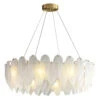 Feather Glass Led Chandelier Pendant Lights Suspension Hanging Lamp For Living Room Bedroom