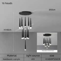 Lustre Suspendu Moderne à LED Pour Intérieur Contemporain 27 Lustre Suspendu Moderne à LED Pour Intérieur Contemporain -Lumeers Boutique S63a46c3c96794f3cb47a50de558e13a0r