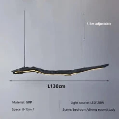 Lustre Nordique Design Wabi-sabi Pour Restaurant Et Bureau -Lumeers Boutique S645470133c8b4de39d66e243e5ae90f21