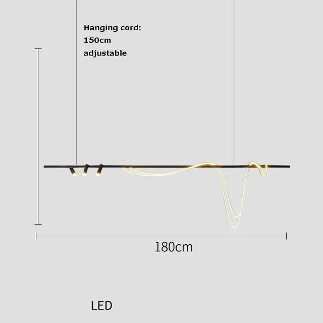 Lustre Led Nordique Minimaliste Design Pour Restaurant Et Bar 8 Lustre Led Nordique Minimaliste Design Pour Restaurant Et Bar – Image 6