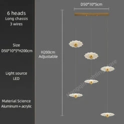 Lustre Moderne à Led Pour éclairage Intérieur Décoratif 38 Lustre Moderne à Led Pour éclairage Intérieur Décoratif -Lumeers Boutique S659a3c7ebb4d446eb22d348e23457f5bv