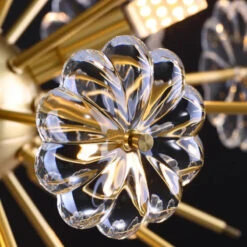 Lustre Cristal Pissenlit Cuivre Suspension à Led Décorative -Lumeers Boutique S6728f6f363be4017a06197c06fa003bar