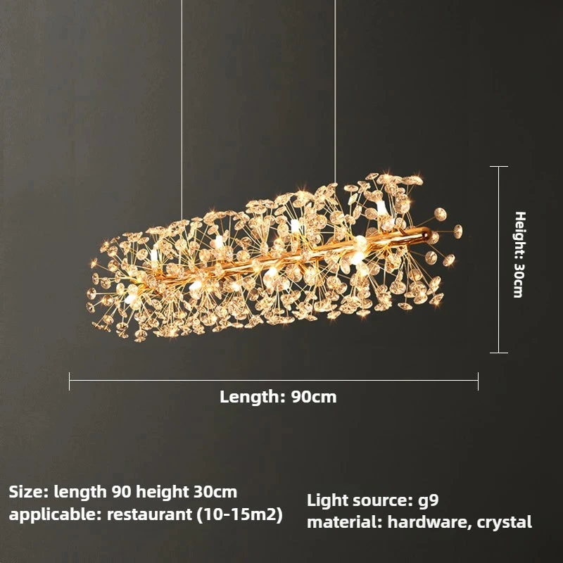 Lustre En Cristal Moderne En Forme De Pissenlit Créatif Et Atmosphérique 18 Lustre En Cristal Moderne En Forme De Pissenlit Créatif Et Atmosphérique – Image 16