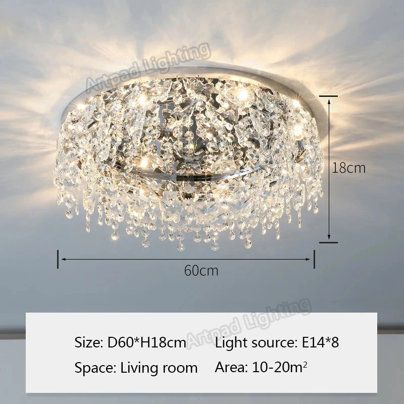 Plafonnier Moderne En Métal Design Cristal Décoratif Pour Intérieur 10 Plafonnier Moderne En Métal Design Cristal Décoratif Pour Intérieur – Image 8