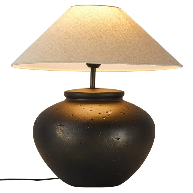 Lampe De Chevet En Céramique Abat-jour En Tissus Japan 8 Lampe De Chevet En Céramique Abat-jour En Tissus Japan – Image 6