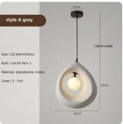 Lustre Led Japonais Créatif Pour Décoration Intérieure Artistique -Lumeers Boutique S6b357f7981fe4bf8ba31dbdb1756b431h