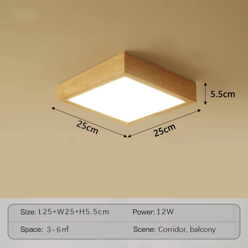 Lustre En Bois Carré à Led éclairage Intelligent Dimmable 14 Lustre En Bois Carré à Led éclairage Intelligent Dimmable – Image 12