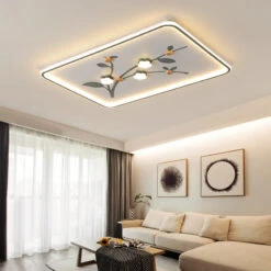 Plafonnier Led Design Floral Pour Décoration Moderne De Plafond -Lumeers Boutique S6b5a4040fe114f6493c682db03b70776Q