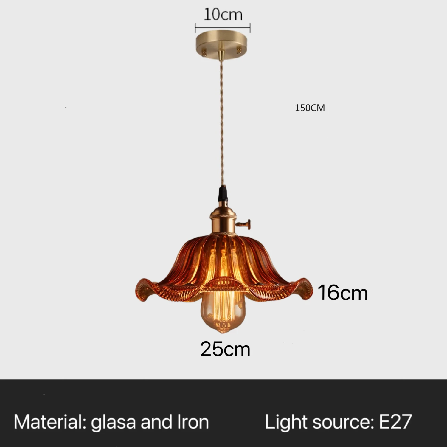 Suspension En Verre Vintage Loft Lampes Suspendues Pour Cuisine Restaurant Décoration Lustre De Plafond éclairage Nordique Américain 18 Suspension En Verre Vintage Loft Lampes Suspendues Pour Cuisine Restaurant Décoration Lustre De Plafond éclairage Nordique Américain – Image 16