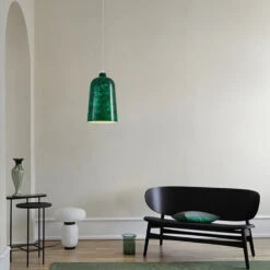 Suspension Design Avec Abat-jour En Métal Vert Livia -Lumeers Boutique S7015502e4ffd4689a397f9c5790093426
