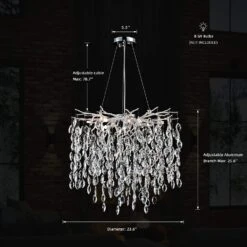 Lustre En Cristal De Luxe Avec Branches Led Pour Intérieur Moderne 28 Lustre En Cristal De Luxe Avec Branches Led Pour Intérieur Moderne -Lumeers Boutique S704aa39546004065916692e56562bd4eL