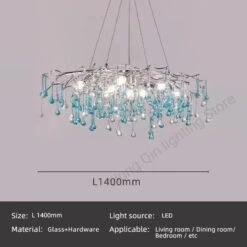 Lustre Moderne En Verre Bicolore Style Postmoderne Avec Led -Lumeers Boutique S706a512cfc8e44f5adf11a9d916ac73e1
