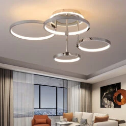 Plafonnier Design LED Avec Anneaux Suspendus Xina 11 Plafonnier Design LED Avec Anneaux Suspendus Xina -Lumeers Boutique S7098d13af8b14a0d97f38b2ffc9690592