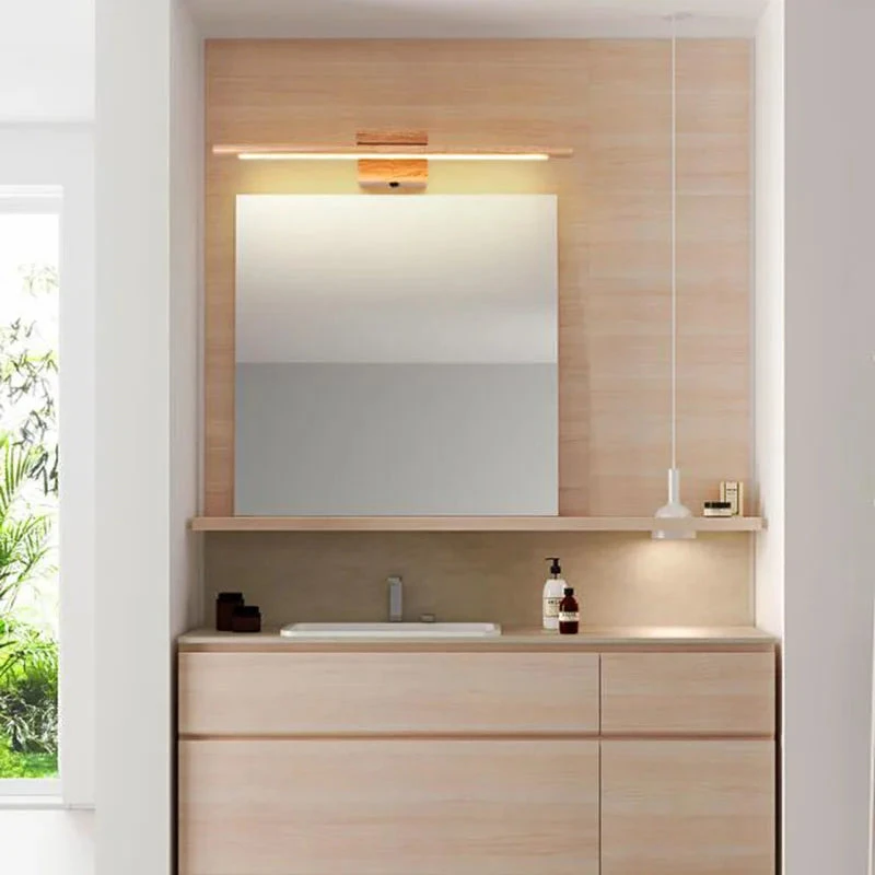 Applique Murale Nordique En Bois Massif Pour Miroir De Salle De Bains 7 Applique Murale Nordique En Bois Massif Pour Miroir De Salle De Bains – Image 5