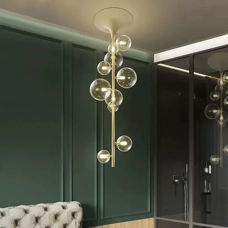 Lustre Moderne En Verre Pour Une Décoration élégante 6 Lustre Moderne En Verre Pour Une Décoration élégante – Image 4