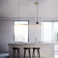 Suspension Led En Acier Inoxydable Pour Décoration Moderne