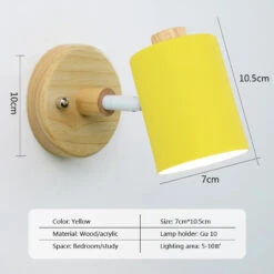 Applique Murale Nordique Lampe De Chevet Avec Interrupteur Prise Ue/UL Macaron Gu10 Lustre Applique étude Chambre Moderne Décor Luminaire -Lumeers Boutique S73a7f7c9db4b4892afdd72cfe230394dE