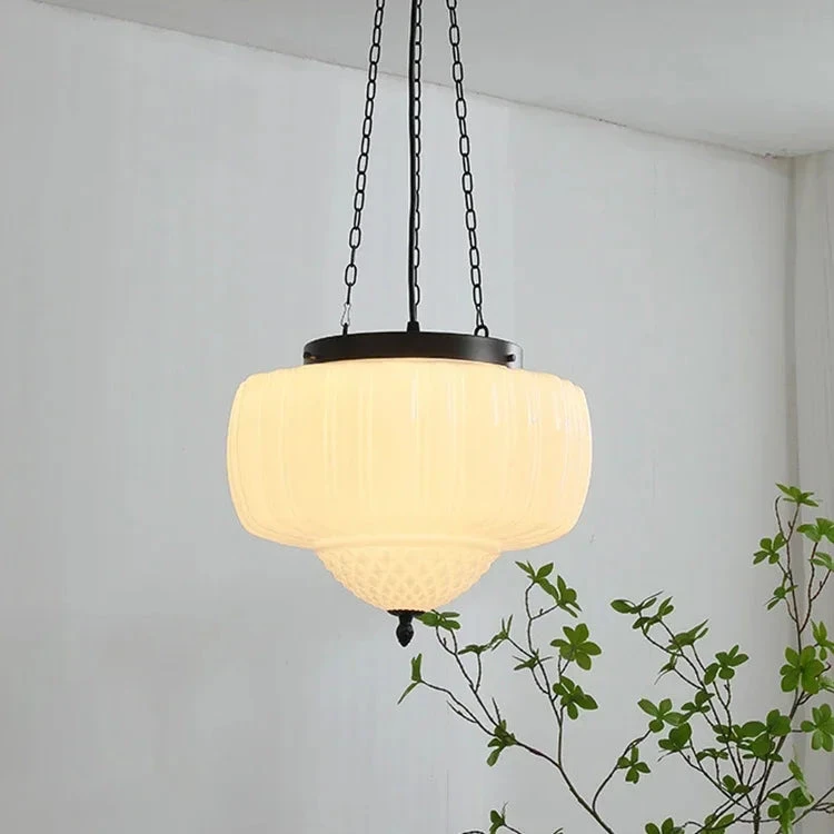 Lustre En Verre Vintage Pour Décoration Intérieure Nordique 4 Lustre En Verre Vintage Pour Décoration Intérieure Nordique – Image 2