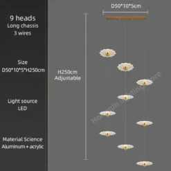 Lustre Moderne à Led Pour éclairage Intérieur Décoratif 40 Lustre Moderne à Led Pour éclairage Intérieur Décoratif -Lumeers Boutique S781cdcf342f640b7a12718da7eabda22C