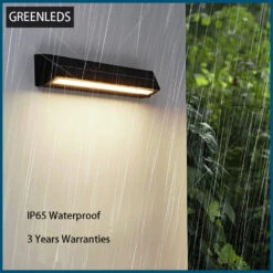 LED Applique Murale Solaire Batterie Au Lithium 3.7V 2200mAh IP65 étanche Extérieure Moderne Minimalisme Style Lampe Porche Jardin Lumières 15 LED Applique Murale Solaire Batterie Au Lithium 3.7V 2200mAh IP65 étanche Extérieure Moderne Minimalisme Style Lampe Porche Jardin Lumières -Lumeers Boutique S78f75d8a10db430f8b8eb618cc5745286