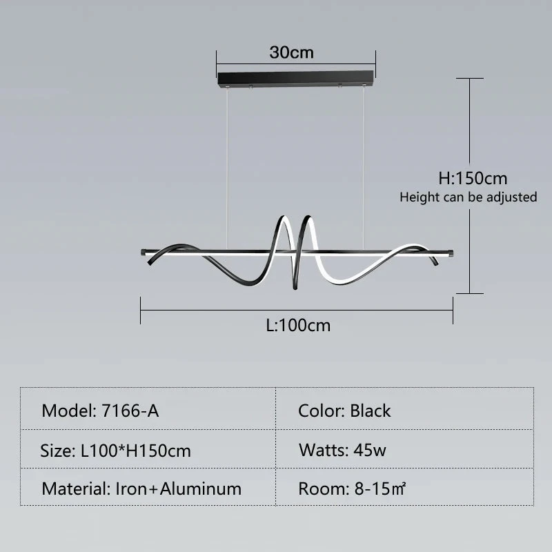 Suspension Moderne à Led Au Design Minimaliste élégant 10 Suspension Moderne à Led Au Design Minimaliste élégant – Image 8