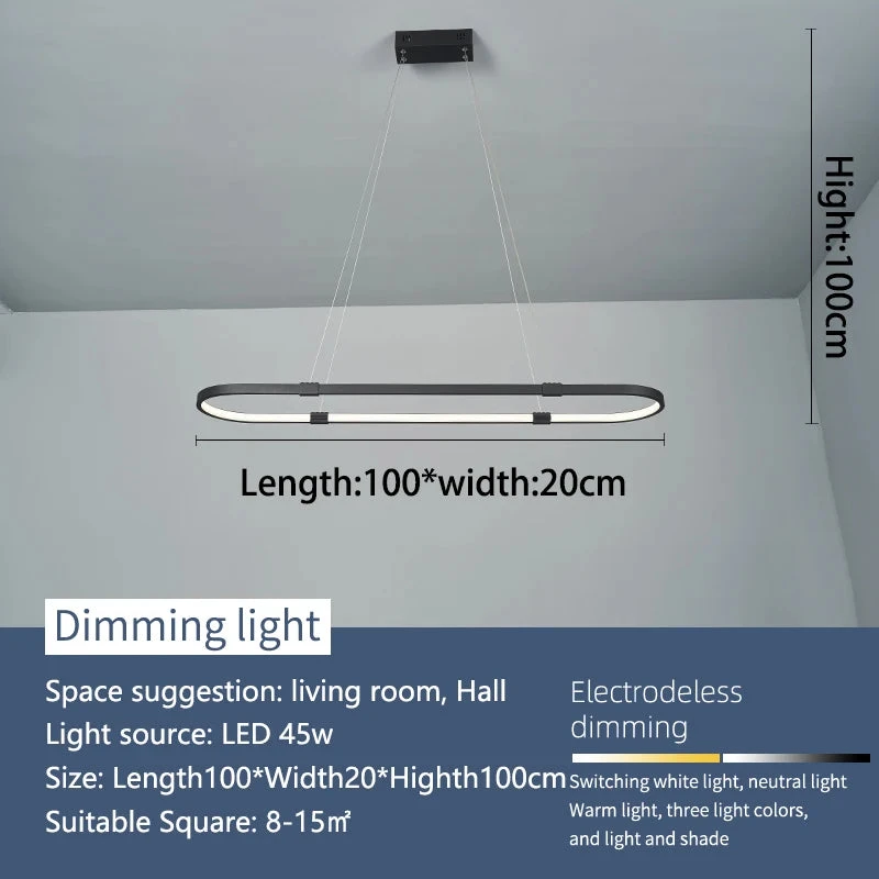 Suspension à Led Moderne Pour éclairage Tendance Et Décoration 9 Suspension à Led Moderne Pour éclairage Tendance Et Décoration – Image 7