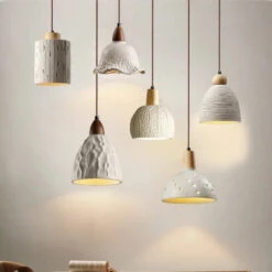 Lustre Moderne En Bois Et Marbre Pour Intérieur élégant