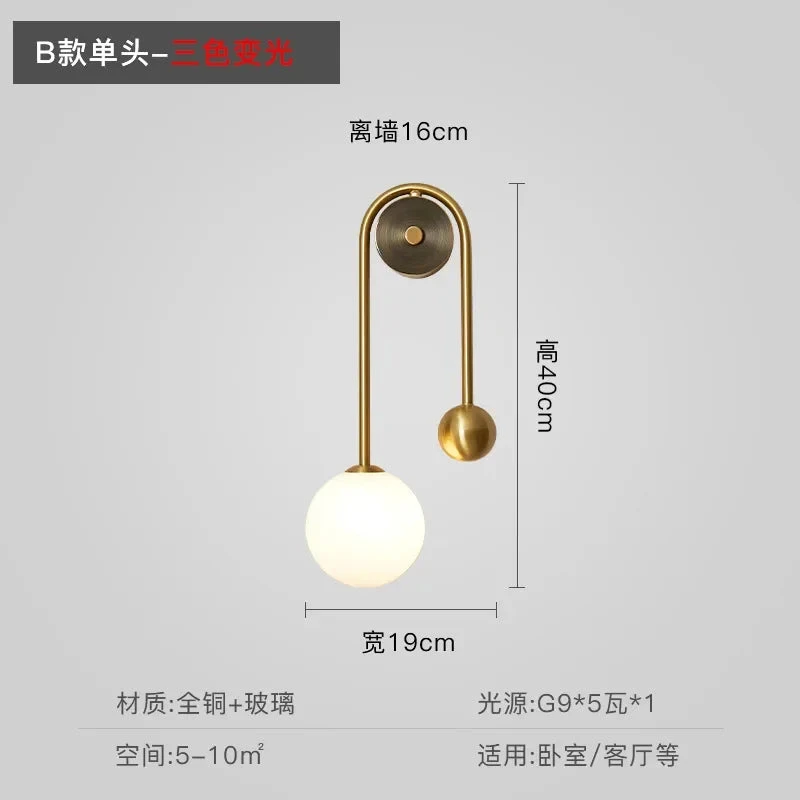 Applique Murale Moderne En Verre Avec Abat-jour Led Décoratif 9 Applique Murale Moderne En Verre Avec Abat-jour Led Décoratif – Image 7