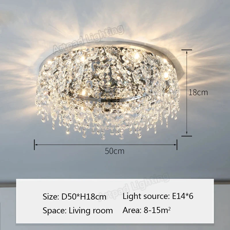 Plafonnier Moderne En Métal Design Cristal Décoratif Pour Intérieur 9 Plafonnier Moderne En Métal Design Cristal Décoratif Pour Intérieur – Image 7