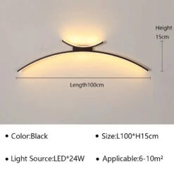 Applique Murale Arc De Cercle Design Minimaliste à LED 35 Applique Murale Arc De Cercle Design Minimaliste à LED -Lumeers Boutique S7cc59da5237d4d3dad3aeacef54c7d01E