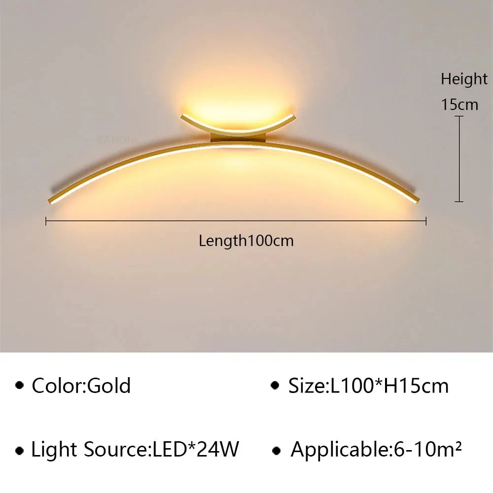 Applique Murale Arc De Cercle Design Minimaliste à LED 15 Applique Murale Arc De Cercle Design Minimaliste à LED – Image 13