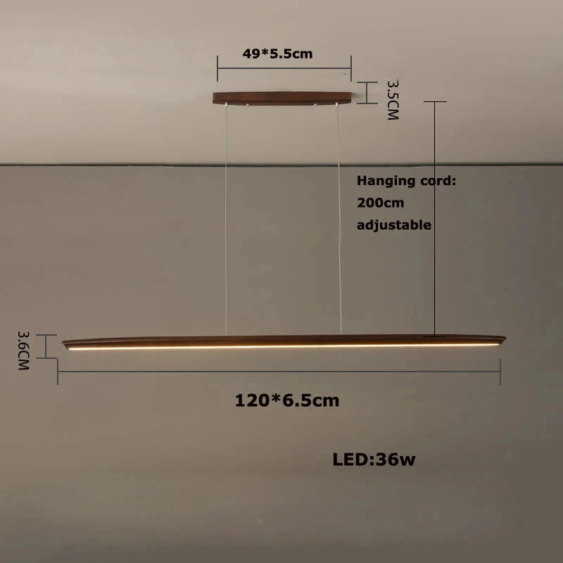 Lustre Suspendu En Bois Design Tendance Dimmable Pour Intérieur Moderne 10 Lustre Suspendu En Bois Design Tendance Dimmable Pour Intérieur Moderne – Image 8