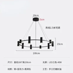 Suspension Haut De Gamme En Cuivre Et Pierre Noire -Lumeers Boutique S8208965c346c45e89ea6f1f9fd1eeb9fr