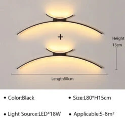 Applique Murale Arc De Cercle Design Minimaliste à LED 30 Applique Murale Arc De Cercle Design Minimaliste à LED -Lumeers Boutique S82ff3e3b1d5947ad8b594a289c541b1aw